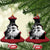 Funny Christmas Cat Selfie With Santa Christmas Ornament - Wonder Print Shop