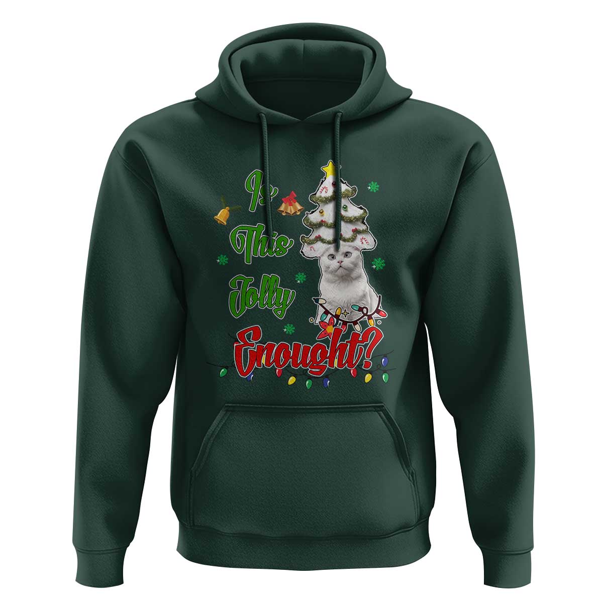 Christmas Cat Hoodie Is This Jolly Enough