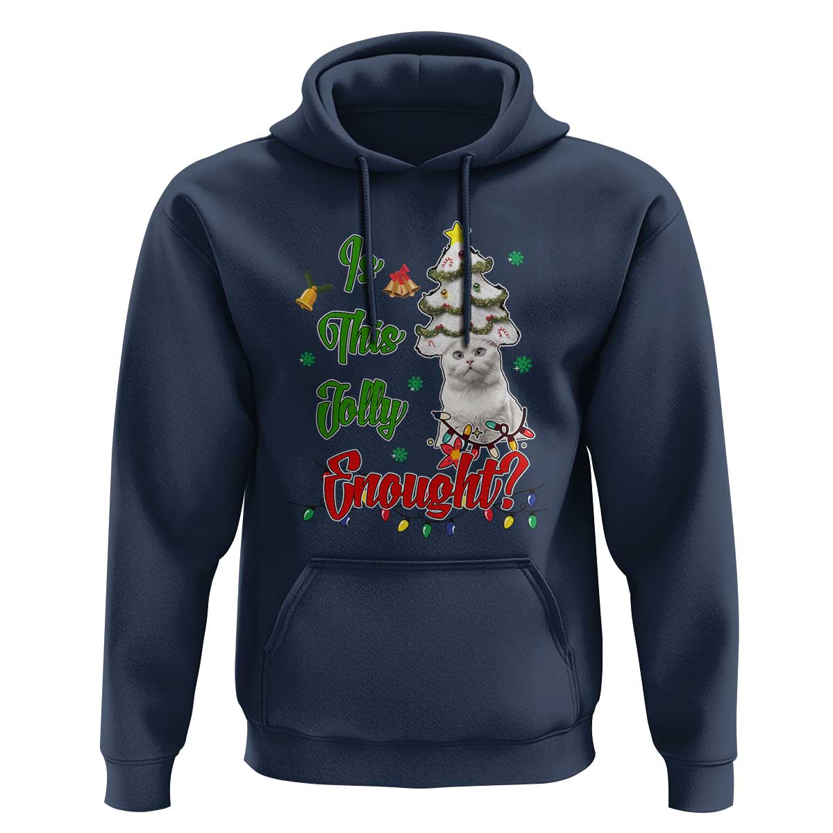 Christmas Cat Hoodie Is This Jolly Enough