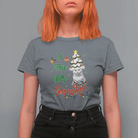 Christmas Cat T Shirt For Women Is This Jolly Enough - Wonder Print Shop
