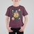 Funny Christmas Cat T Shirt For Kid Santa Cat Hamburger Lover Galaxy Outer Space - Wonder Print Shop