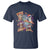 Funny Christmas Cat T Shirt Santa Cat Riding Pizza Galaxy Outer Space - Wonder Print Shop