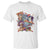 Funny Christmas Cat T Shirt Santa Cat Riding Pizza Galaxy Outer Space - Wonder Print Shop