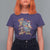 Funny Christmas Cat T Shirt For Women Santa Cat Riding Pizza Galaxy Outer Space - Wonder Print Shop