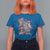 Funny Christmas Cat T Shirt For Women Santa Cat Riding Pizza Galaxy Outer Space - Wonder Print Shop