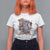 Funny Christmas Cat T Shirt For Women Santa Cat Riding Pizza Galaxy Outer Space - Wonder Print Shop