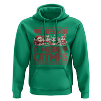 Christmas Cat Hoodie We Hiss You A Meowy Catmas