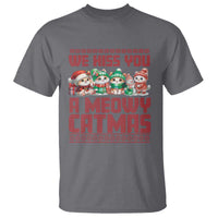 Christmas Cat T Shirt We Hiss You A Meowy Catmas - Wonder Print Shop