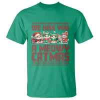 Christmas Cat T Shirt We Hiss You A Meowy Catmas - Wonder Print Shop