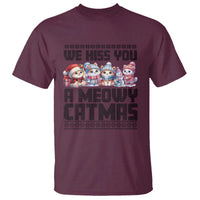 Christmas Cute Cat T Shirt We Hiss You A Meowy Catmas - Wonder Print Shop