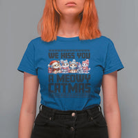 Christmas Cute Cat T Shirt For Women We Hiss You A Meowy Catmas - Wonder Print Shop