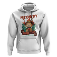 Christmas Cowboy Cat Hoodie Meowdy Christmas And Happy Mew Year