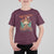 Christmas Cowboy Cat T Shirt For Kid Meowdy Christmas And Happy Mew Year - Wonder Print Shop