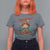 Christmas Cowboy Cat T Shirt For Women Meowdy Christmas And Happy Mew Year - Wonder Print Shop