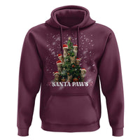 Christmas Cat Hoodie Santa Paw And Claw Cats Xmas Tree