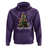 Christmas Cat Hoodie Santa Paw And Claw Cats Xmas Tree