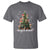 Christmas Cat T Shirt Santa Paw And Claw Cats Xmas Tree - Wonder Print Shop
