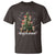 Christmas Cat T Shirt Santa Paw And Claw Cats Xmas Tree - Wonder Print Shop
