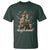 Christmas Cat T Shirt Santa Paw And Claw Cats Xmas Tree - Wonder Print Shop