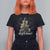 Christmas Cat T Shirt For Women Santa Paw And Claw Cats Xmas Tree - Wonder Print Shop