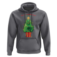 Funny Christmas Cat Hoodie You Are A Meow One Mr. Cat Green Cat