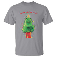 Funny Christmas Cat T Shirt You Are A Meow One Mr. Cat Green Cat - Wonder Print Shop