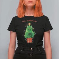 Funny Christmas Cat T Shirt For Women You Are A Meow One Mr. Cat Green Cat - Wonder Print Shop