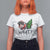 Funny Christmas Moo Deng T Shirt For Women What Baby Hippo Pushing Christmas Tree - Wonder Print Shop