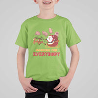 Funny Christmas Moo Deng For Everyone T Shirt For Kid Cute Baby Hippo Santa Reindeer - Wonder Print Shop