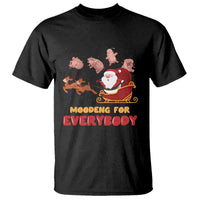 Funny Christmas Moo Deng For Everyone T Shirt Cute Baby Hippo Santa Reindeer - Wonder Print Shop