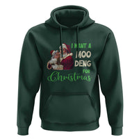 Funny I Want A Moo Deng For Christmas Hoodie