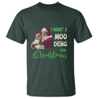 Funny I Want A Moo Deng For Christmas T Shirt - Wonder Print Shop