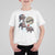Funny Christmas Moo Deng T Shirt For Kid Baby Hippo Santa Sleigh Galaxy Outer Space - Wonder Print Shop