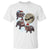 Funny Christmas Moo Deng T Shirt Baby Hippo Santa Sleigh Galaxy Outer Space - Wonder Print Shop
