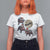 Funny Christmas Moo Deng T Shirt For Women Baby Hippo Santa Sleigh Galaxy Outer Space - Wonder Print Shop