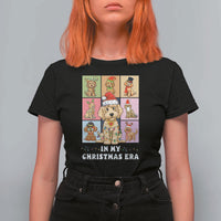 Funny Xmas Dog T Shirt For Women Santa Golden Doodle In My Christmas Era - Wonder Print Shop