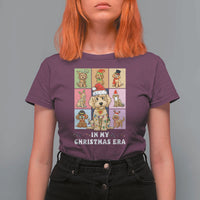 Funny Xmas Dog T Shirt For Women Santa Golden Doodle In My Christmas Era - Wonder Print Shop
