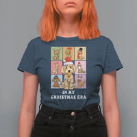 Funny Xmas Dog T Shirt For Women Santa Golden Doodle In My Christmas Era - Wonder Print Shop