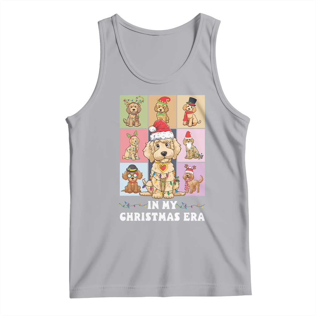 Funny Xmas Dog Tank Top Santa Golden Doodle In My Christmas Era