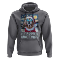 Funny Xmas Golden Retriever Hoodie Merry Woofmas Christmas Starry Night Dog Lover