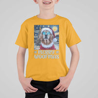 Funny Xmas Golden Retriever T Shirt For Kid Merry Woofmas Christmas Starry Night Dog Lover - Wonder Print Shop