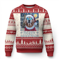 Funny Xmas Golden Retriever Ugly Christmas Sweater Merry Woofmas Christmas Starry Night Dog Lover - Wonder Print Shop