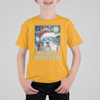 Funny Xmas Bulldog T Shirt For Kid Merry Woofmas Christmas Starry Night Dog Lover - Wonder Print Shop