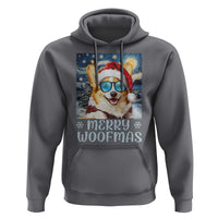 Funny Xmas Corgi Hoodie Merry Woofmas Christmas Starry Night Dog Lover