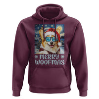 Funny Xmas Corgi Hoodie Merry Woofmas Christmas Starry Night Dog Lover