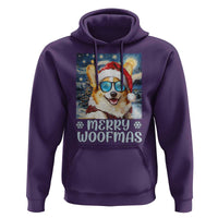 Funny Xmas Corgi Hoodie Merry Woofmas Christmas Starry Night Dog Lover