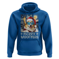 Funny Xmas Corgi Hoodie Merry Woofmas Christmas Starry Night Dog Lover