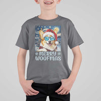 Funny Xmas Corgi T Shirt For Kid Merry Woofmas Christmas Starry Night Dog Lover - Wonder Print Shop