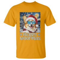 Funny Xmas Corgi T Shirt Merry Woofmas Christmas Starry Night Dog Lover - Wonder Print Shop