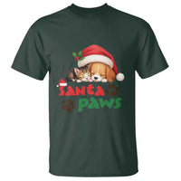 Funny Christmas Santa Paws Dogs And Cats T Shirt - Wonder Print Shop